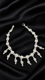Floral Pearl-Look Statement Necklace